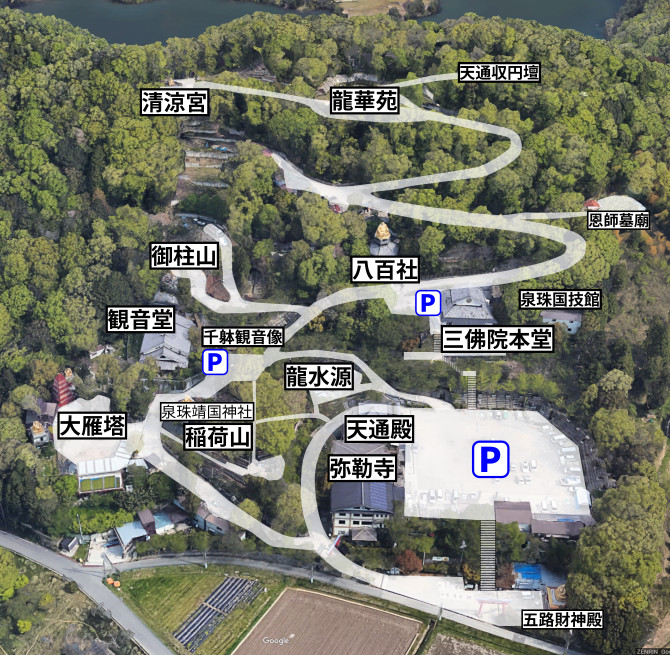 弥勒寺案内図 弥勒寺案内図